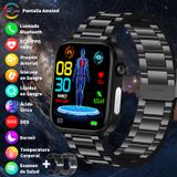 Monitor De Glicose De Pressão Arterial Smartwatch Sacosding 2025