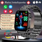 Monitor De Pressão De Glicose No Sangue Smart Watch Sacosding Ecg