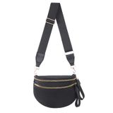 Bolsa Tiracolo Kuifang Bum Bum Bag Para Mulheres Em Nylon Preto