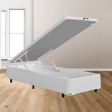 Base Box Para Colchão King Size Mga Itaflex Universal Com Baú E Pistão À Gás, 34x96x203cm