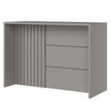 Mesa Bancada Gourmet Mdf 146x101 Cm C630 Americana Cinza Henn