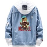 Jaqueta Jeans Sanmu Casual Style Digital Printing Groot
