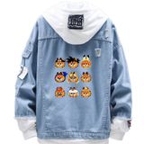 Jaqueta Jeans Sanmu Anime Digital Printing Garfield Cos Goku