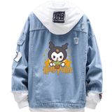 Jaqueta Jeans Sanmu Casual Style Com Estampa Digital Kuromi Harry P