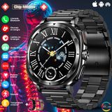 Monitor De Glicose De Pressão Arterial Smartwatch Sacosding Ecg Para Homens