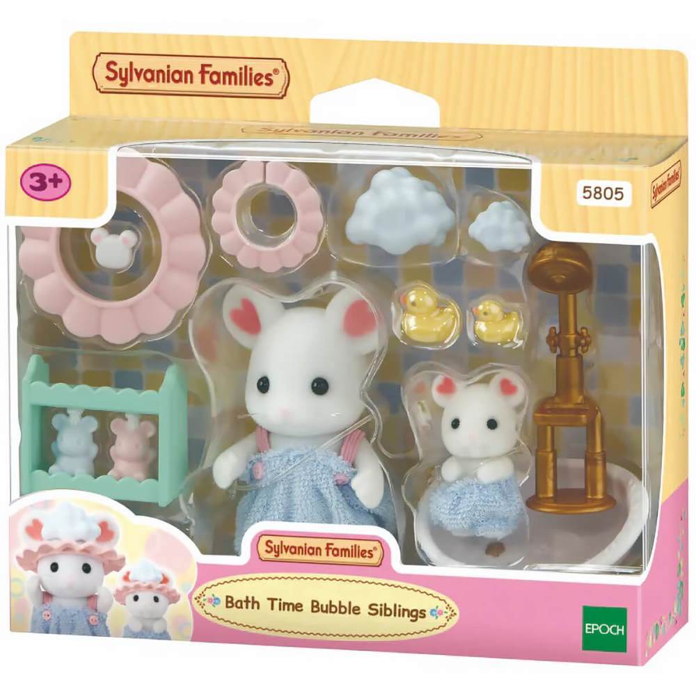 Sylvanian Families Hora Do Banho Irmaos Ensaboados Epoch
