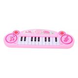 Teclado Musical De Plástico A Pilha 34 Cm Rosa - Quanhe