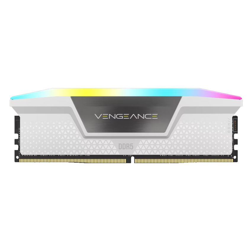 Kit De Memória Para Pc Corsair Vengeance Branca Rgb 64gb (2x32gb) 6400mhz Ddr5 - 6799 - imagem 3