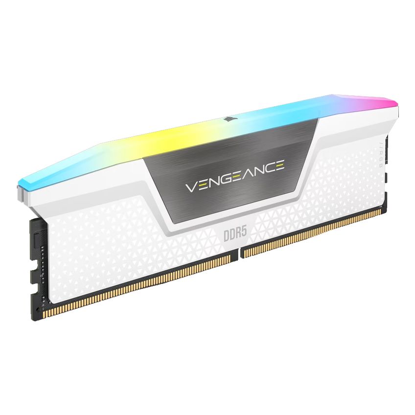 Kit De Memória Para Pc Corsair Vengeance Branca Rgb 64gb (2x32gb) 6400mhz Ddr5 - 6799 - imagem 4