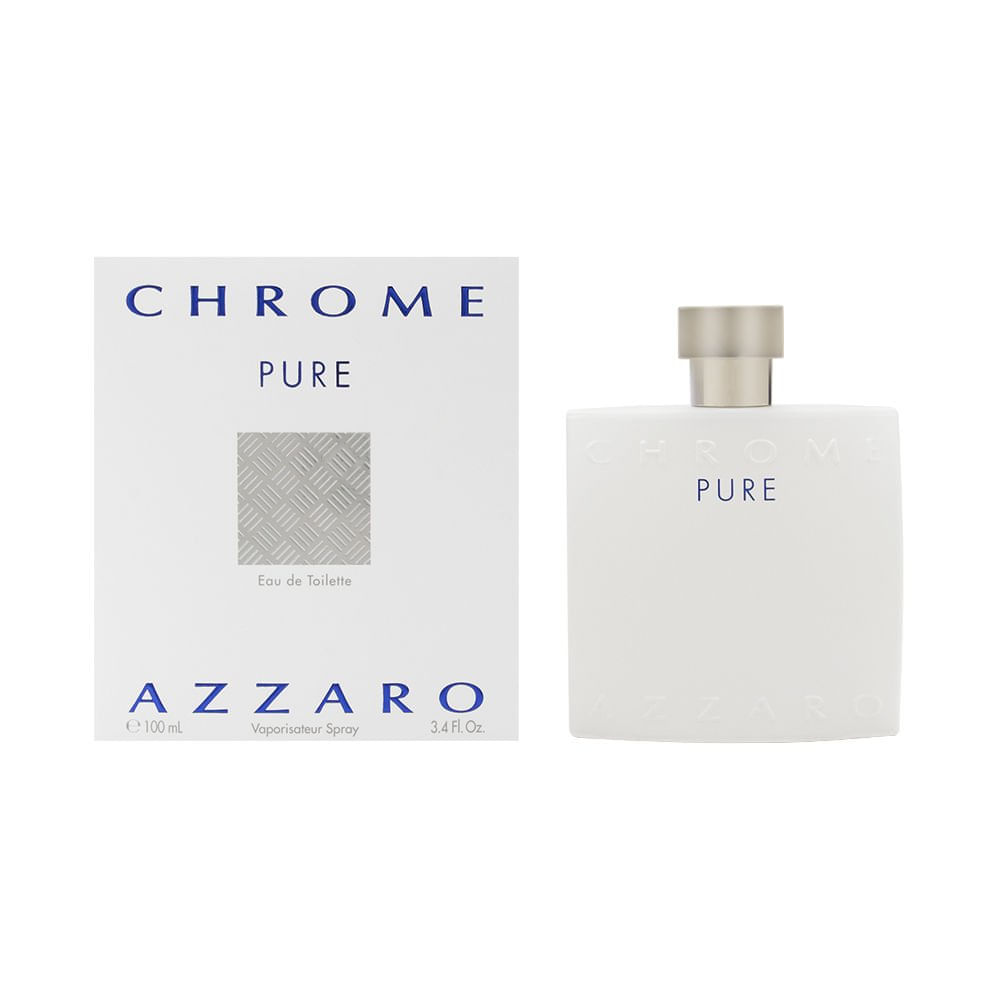 Perfume Azzaro Chrome Pure Eau De Toilette 100ml Para Homens