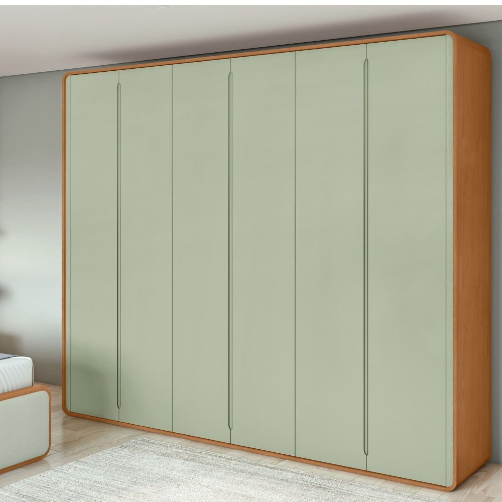 Guarda Roupa Casal 6 Portas Mdf Loop Lopas