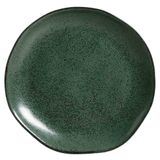 Conjunto De Pratos De Sobremesa Orgânico Arauco Com 06 Peças Em Stoneware Verde - Porto Brasil