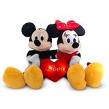 Pelúcia Disney Mickey E Minnie Dia Dos Namorados - Br2429