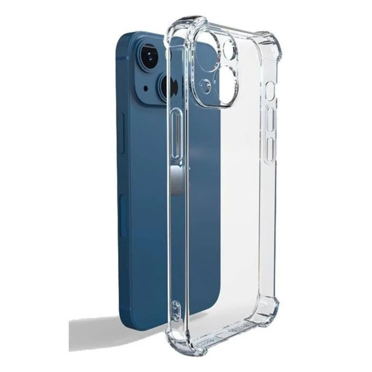 Capinha Antichoque Silicone Transparente Compatível Com Iphone 14