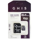 Cartão De Memória Sdhc 64gb Ghis 100mb Ghsd64m1 C10