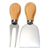 Conjunto 2 Pç De Utensílios Para Queijo Inox Gourmet