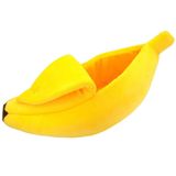 Cama Pet Casinha Cachorro Gato Iglu Caminha Dormir Pequena Banana Pelucia Almofada Portatil Caes Toca Viagem Passeio