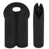 Bolsa Termica 2 Garrafas Porta Vinho Wine Bag Sacola Champanhe Neopreme Acolchoada Portatil Com Alça Luxo