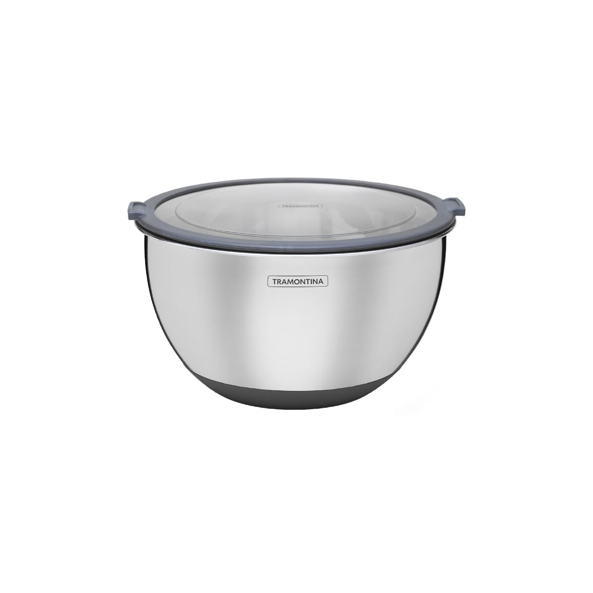 Bowl Tramontina Cucina Em Aço Inox Com Tampa Plástica 19 Cm 1,5 Litros Tramontina