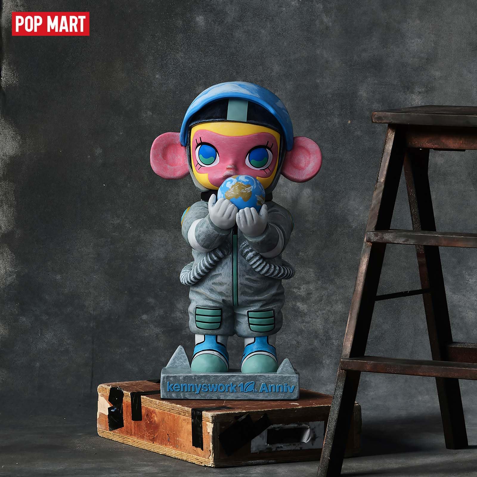 Blind Box Figures Pop Mart Estátuas De Aniversário De Molly
