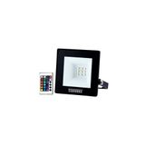 Refletor Taschibra Tr Led Slim Rgb 10w Preto Bivolt Rgb 15030034-02