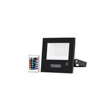 Refletor Taschibra Tr Led Slim Rgb 20w Preto Bivolt Rgb 15030035-02