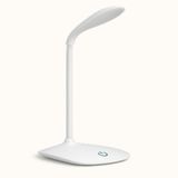 Luminaria Mesa Led Articulada Abajur Touch Flexivel Branca Leitura Estudo Trabalho Quarto Escritorio Recarregavel