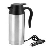 Garrafa Chaleira Termica 600ml Inox 12v Veicular Eletrica Caneca Aquecedor Portatil Copo Carro Barco Viagem Cha Cafe