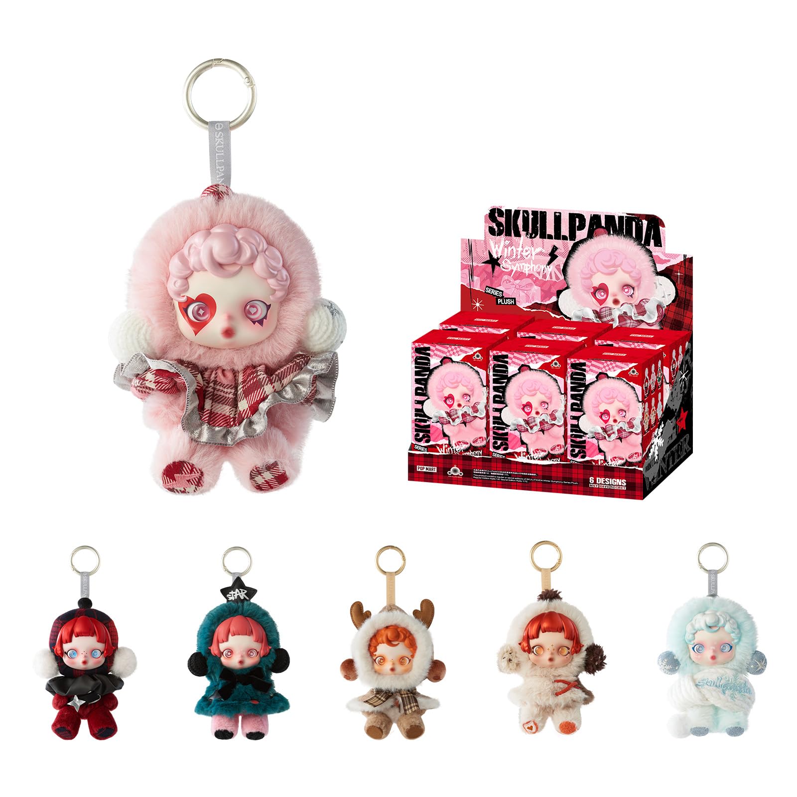 SKULLPANDA Winter Symphony ぬいぐるみ Secret Boneco De Pelúcia Pop Mart Skullpanda Winter Symphony Series