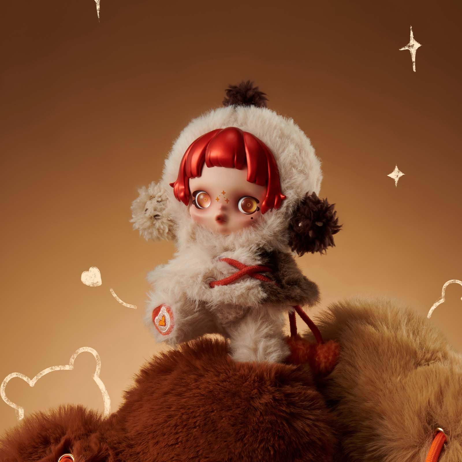 Boneco De Pelúcia Pop Mart Skullpanda Winter Symphony Series