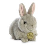 Bicho De Pelúcia Aurora Realistic Miyoni Angora Bunny 19 Cm