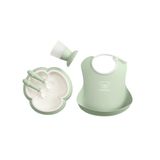 Conjunto De Jantar Para Bebês Babybjörn, 5 Peças, Verde Em Pó, Lavável Na Máquina De Lavar Louça