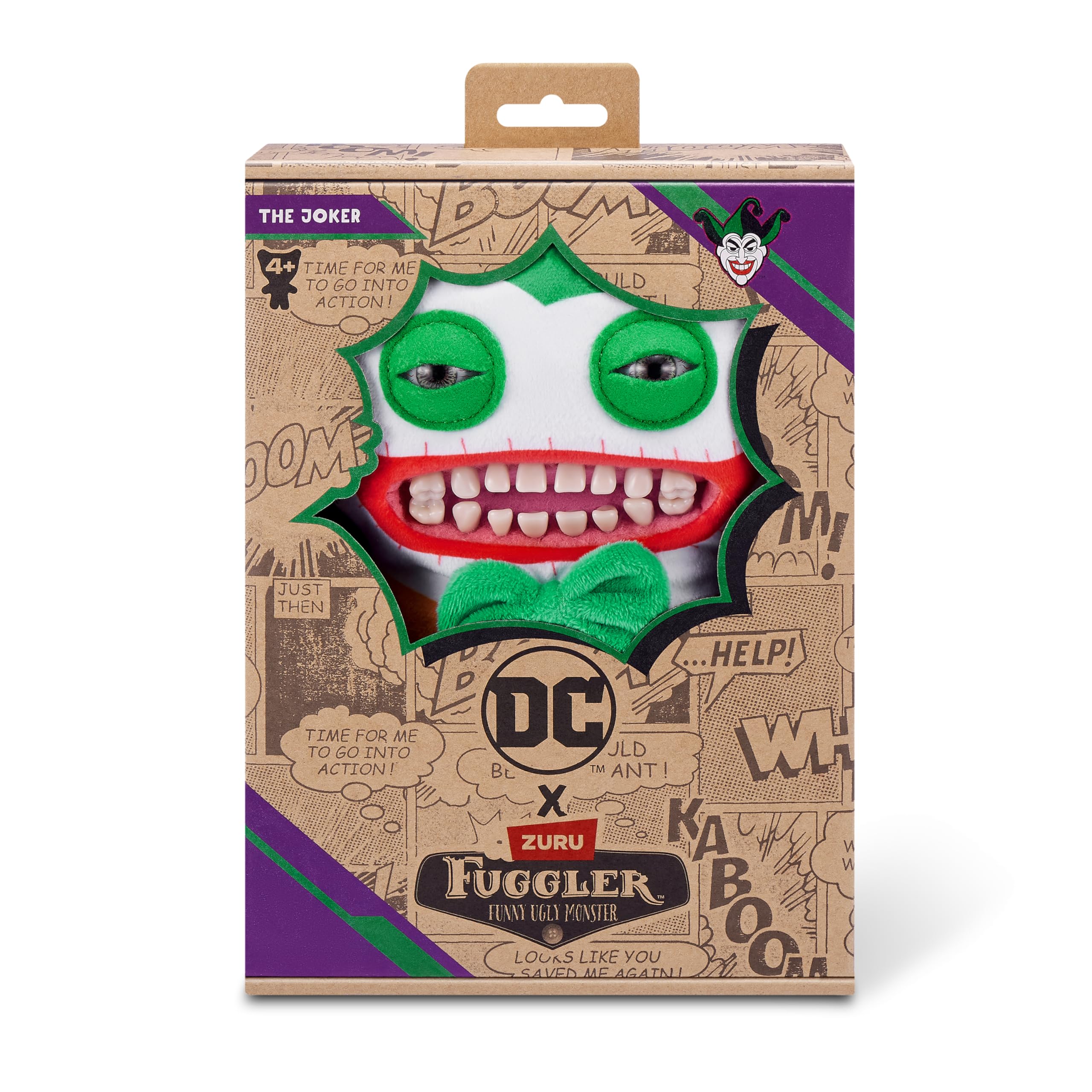 Brinquedo De Pelúcia Fuggler X Dc Da Zuru Funny Ugly Monster Joker