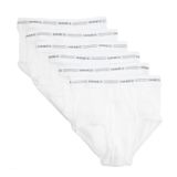 Roupa Íntima Hanes Comfort Flex Waistband Para Meninos, Pacote Com 6 Unidades, Branca