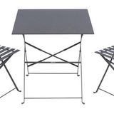 Conjunto Jardim Varanda Aço Cinza Square 2 Pessoas - Bilbao