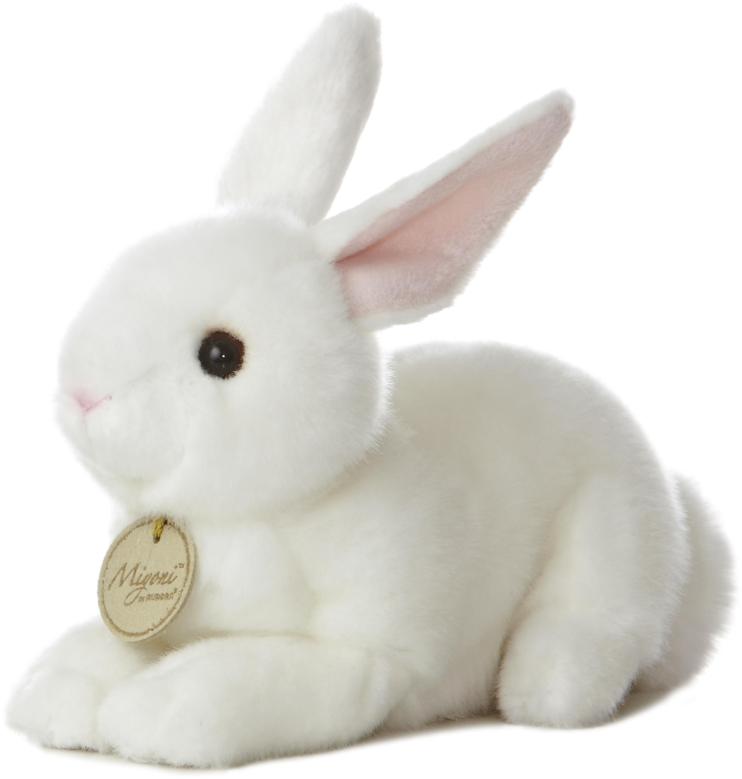 Bicho De Pelúcia Aurora Realistic Miyoni American White Rabbit