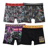 Cuecas Boxer Monster Jam 4 Unidades Athletic Com Grave Digger Kids