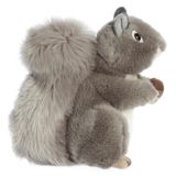 Brinquedo De Pelúcia Aurora World Miyoni Grey Squirrel 20cm