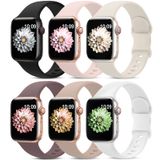 Pulseiras Esportivas Compatíveis Com Apple Watch, Pacote Com 6 Amsky