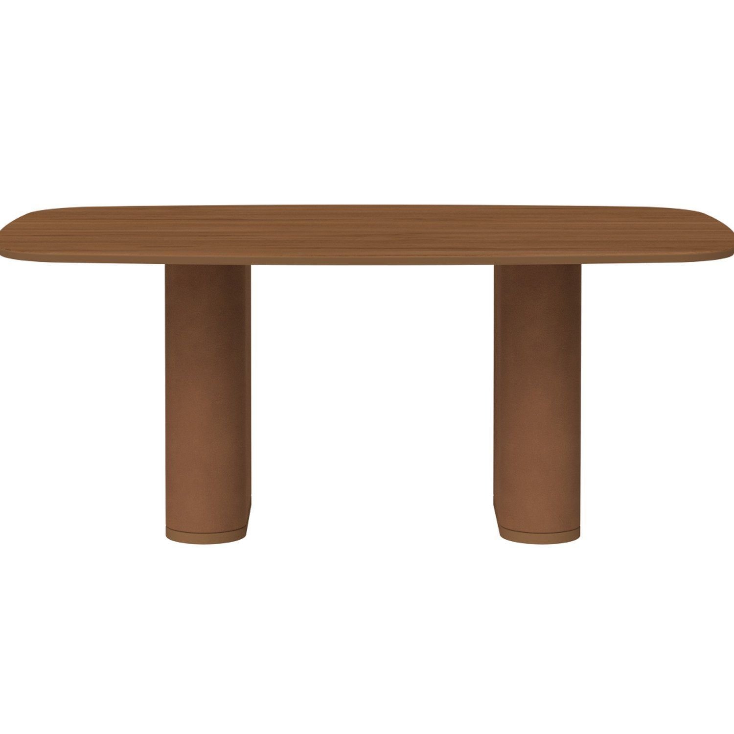 Mesa De Jantar Lintz Retangular 6 Lugares Sem Vidro Canella/caramel