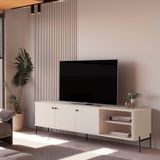 Rack Para Tv Até 75 Polegadas Tucupí Off White/preto