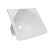Tanque Plástico Compacto 18 Litros 41 X 38 X 29 Cm Astra Branco