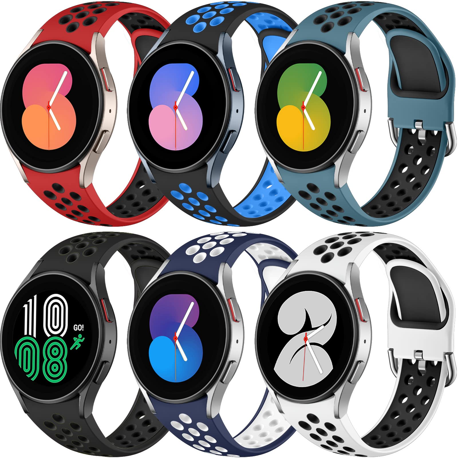 Pulseiras Esportivas De Silicone De Reposição De 20 Mm Para Samsung Galaxy Watch