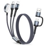 Cabo Carregador Zonlele Para Apple Watch E Iphone 3 Em 2 Usb C