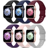 Pulseiras Esportivas Compatíveis Com Apple Watch, Pacote Com 6 Amsky