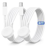 Cabo De Carregador Essri Para Apple Watch Usb C Magnetic 1m - Branco