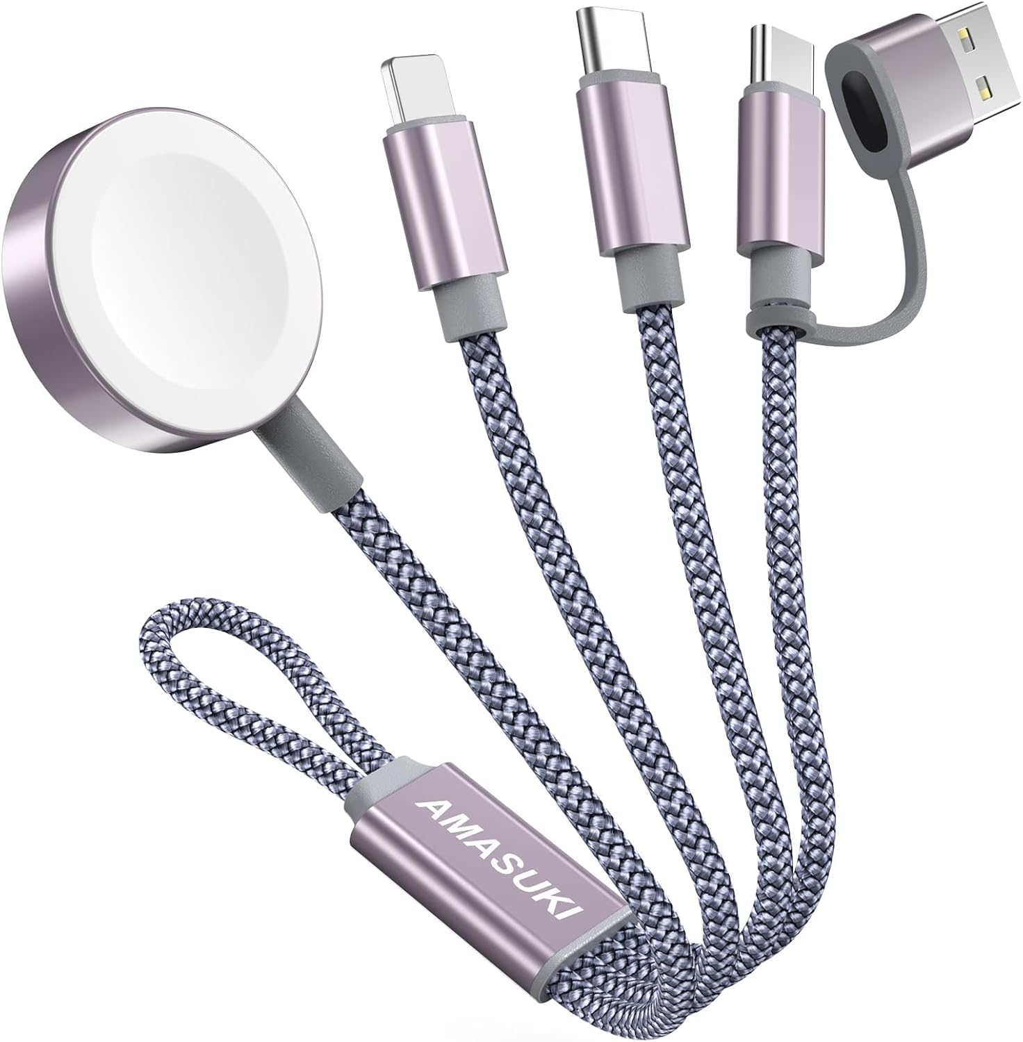 Cabo De Carregamento Amasuki 3 Em 2 Usb C Para Apple Watch E Iphone