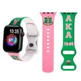 Pulseira Esportiva Compatível Com Apple Watch 38 Mm 40 Mm 41 Mm - Rosa