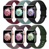 Pulseiras Esportivas Compatíveis Com Apple Watch, Pacote Com 6 Amsky