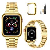 Pulseira De Relógio Miohhr Em Aço Inoxidável Sólido Para Apple 44 Mm/42 Mm